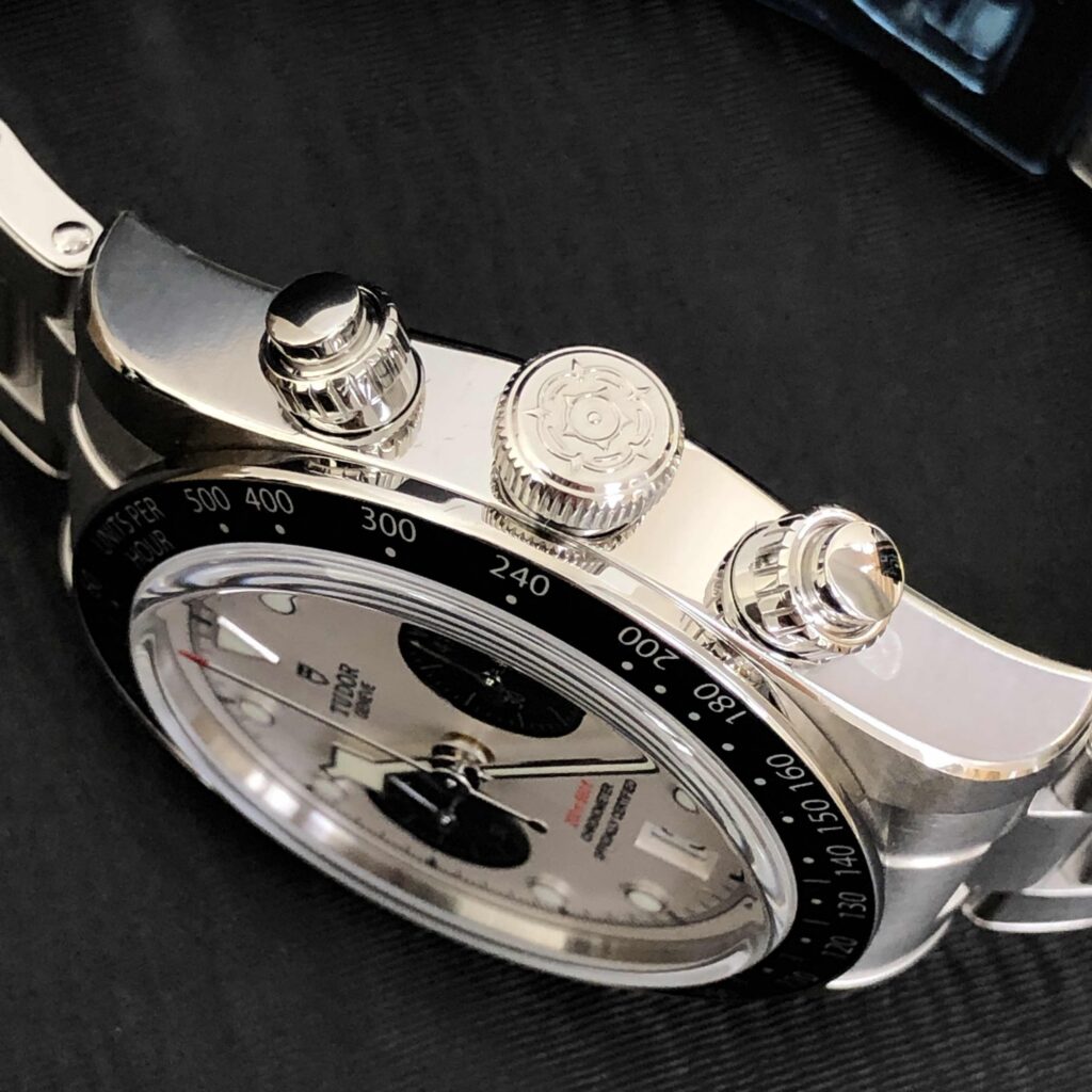 TUDOR Black Bay Chrono 41mm Opaline/Black Dial Men's Automatic Bracelet Watch M79360N-0002