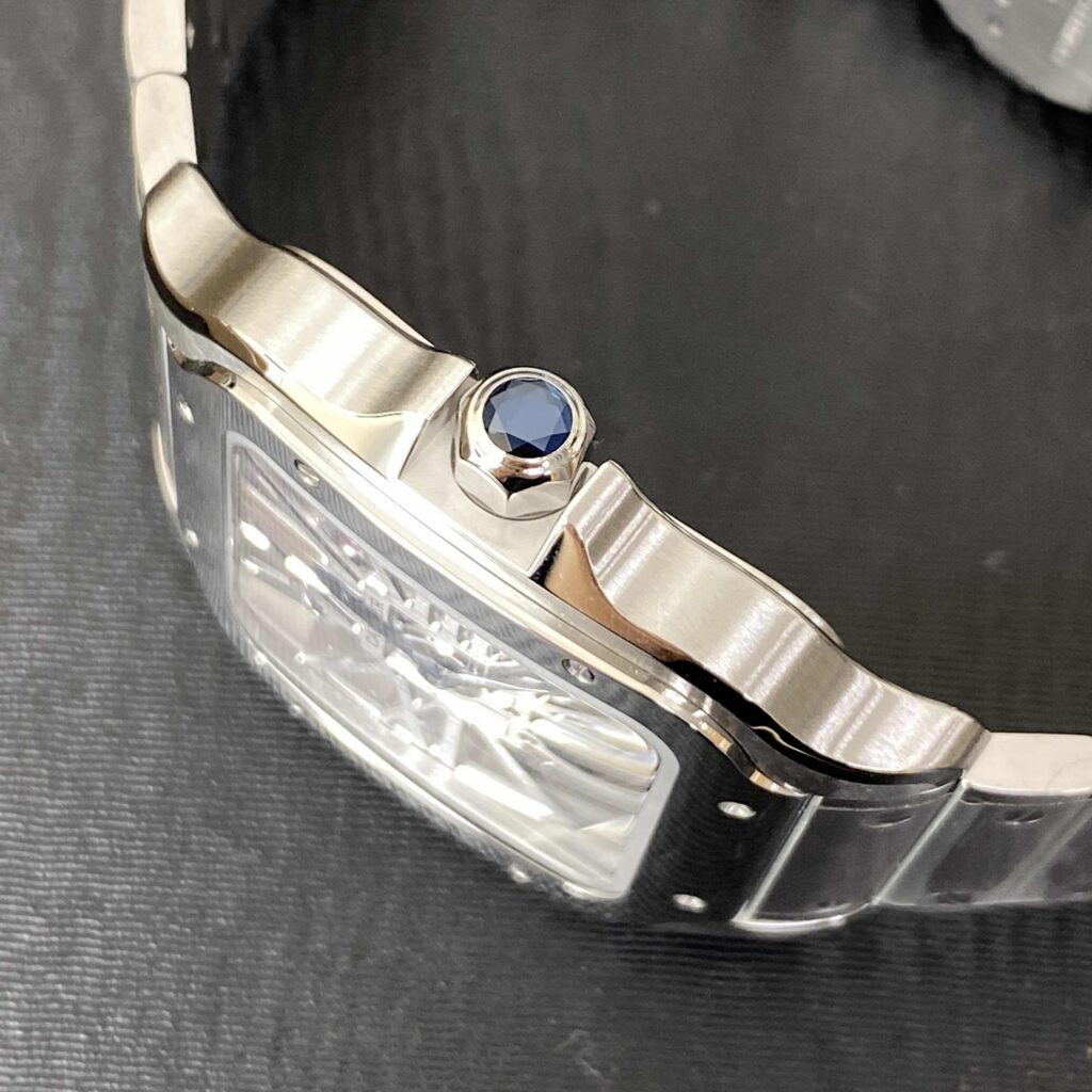 Cartier Santos Large Model Skeleton Watch WHSA0015 - United Luxury
