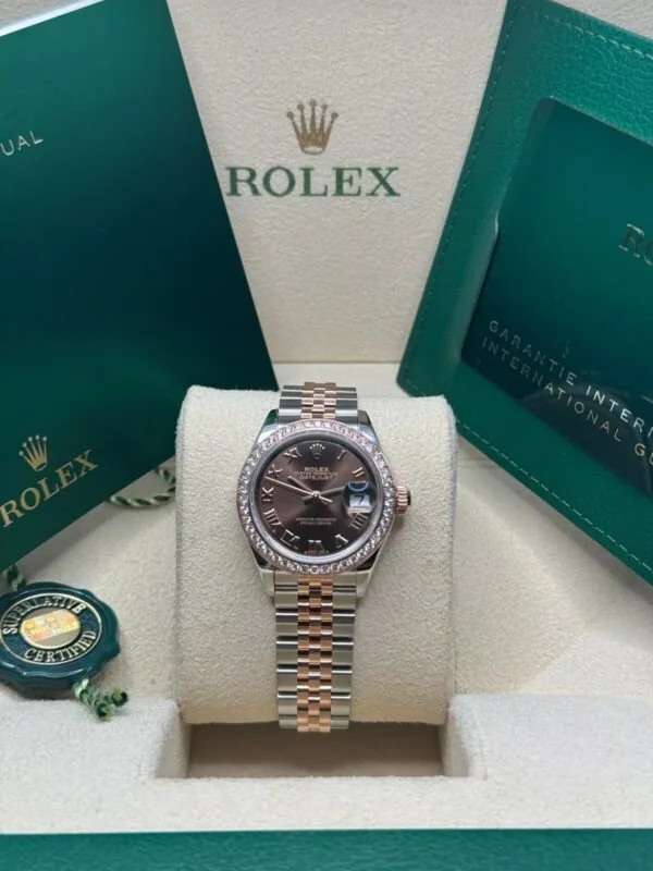 RLX Lady-Datejust 31mm 279381RBR Chocolate Roman Dial Oyster Bracelet