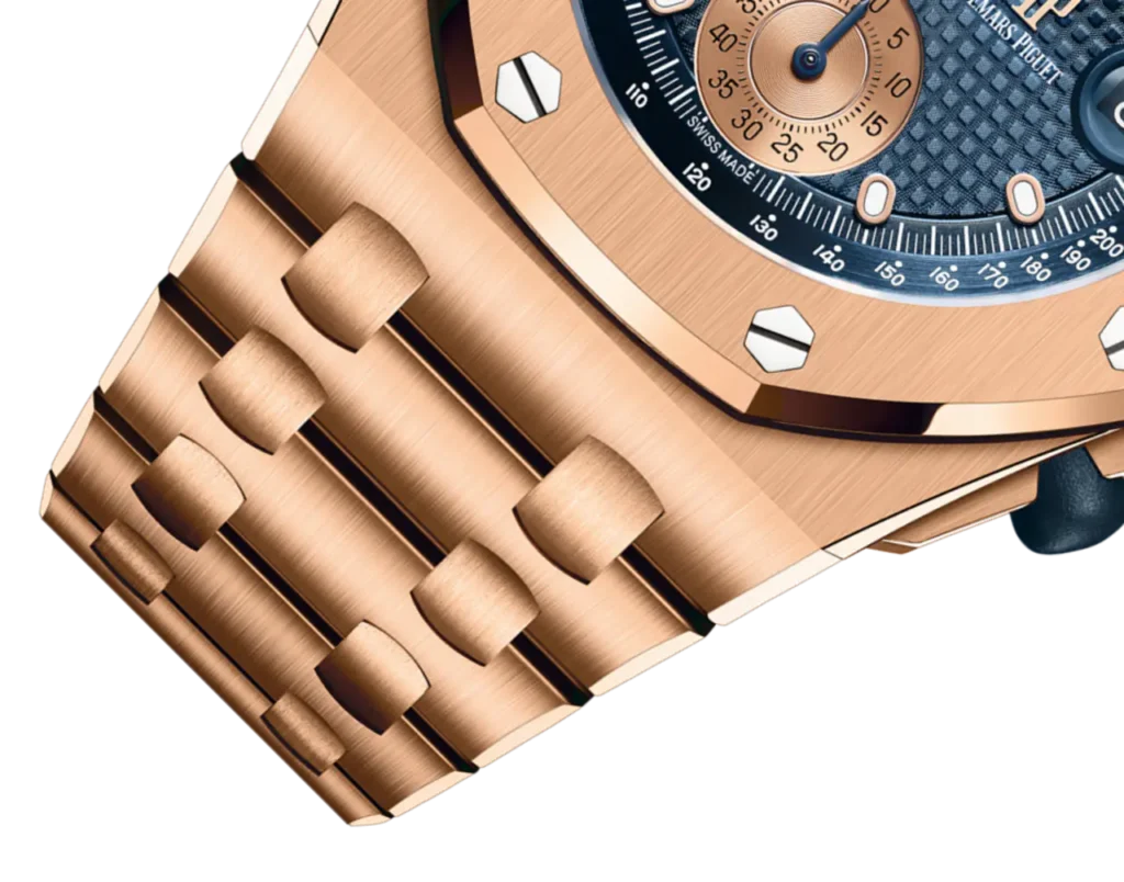 A&P OFFSHORE Pink Gold Blue Dial CHRONOGRAPH 42mm