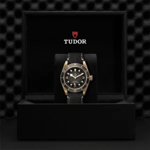 TUDOR Black Bay Bronze 43mm Slate Grey Dial Men's Automatic Leather Strap Watch M79250BA-0001
