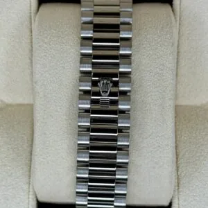RLX Day-Date "President" 40mm White Gold Green Roman Dial - 228239