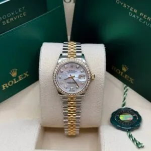 RLX Lady-Datejust 31mm 279383RBR Mother-of-Pearl Dial Yellow Rolesor Oyster Bracelet