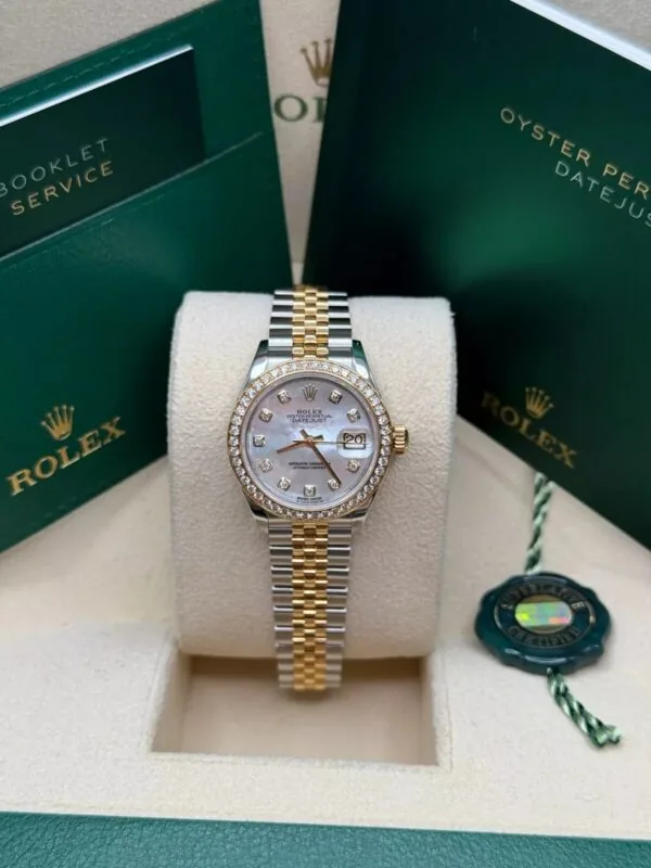 RLX Lady-Datejust 31mm 279383RBR Mother-of-Pearl Dial Yellow Rolesor Oyster Bracelet