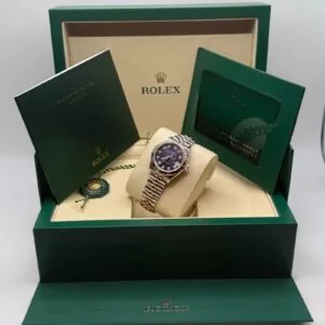 RLX Lady-Datejust 31mm 279171 Aubergine Diamond Oyster Stainless Steel and Rose Gold