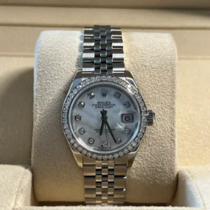 RLX Lady-Datejust 31mm 279384RBR White Mother-of-Pearl Dial Oyster Bracelet