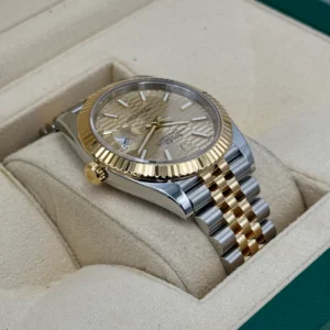 RLX Datejust 41mm Swiss Replica Watch | Two Tone Jubilee Bracele Champagne Fluted Dial Ref 126333