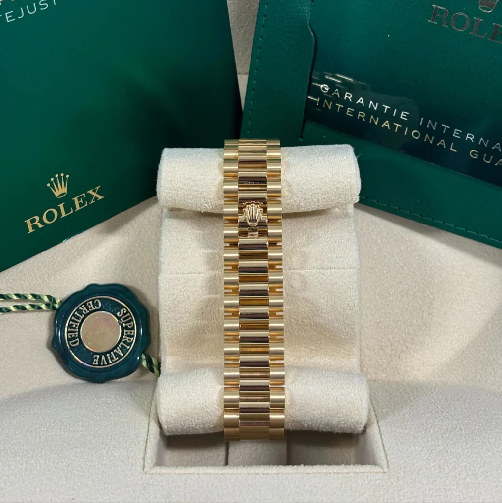 RLX Datejust m278288RBR-0006 White Mother-of-Pearl 31mm Dial President Bracelet Watch