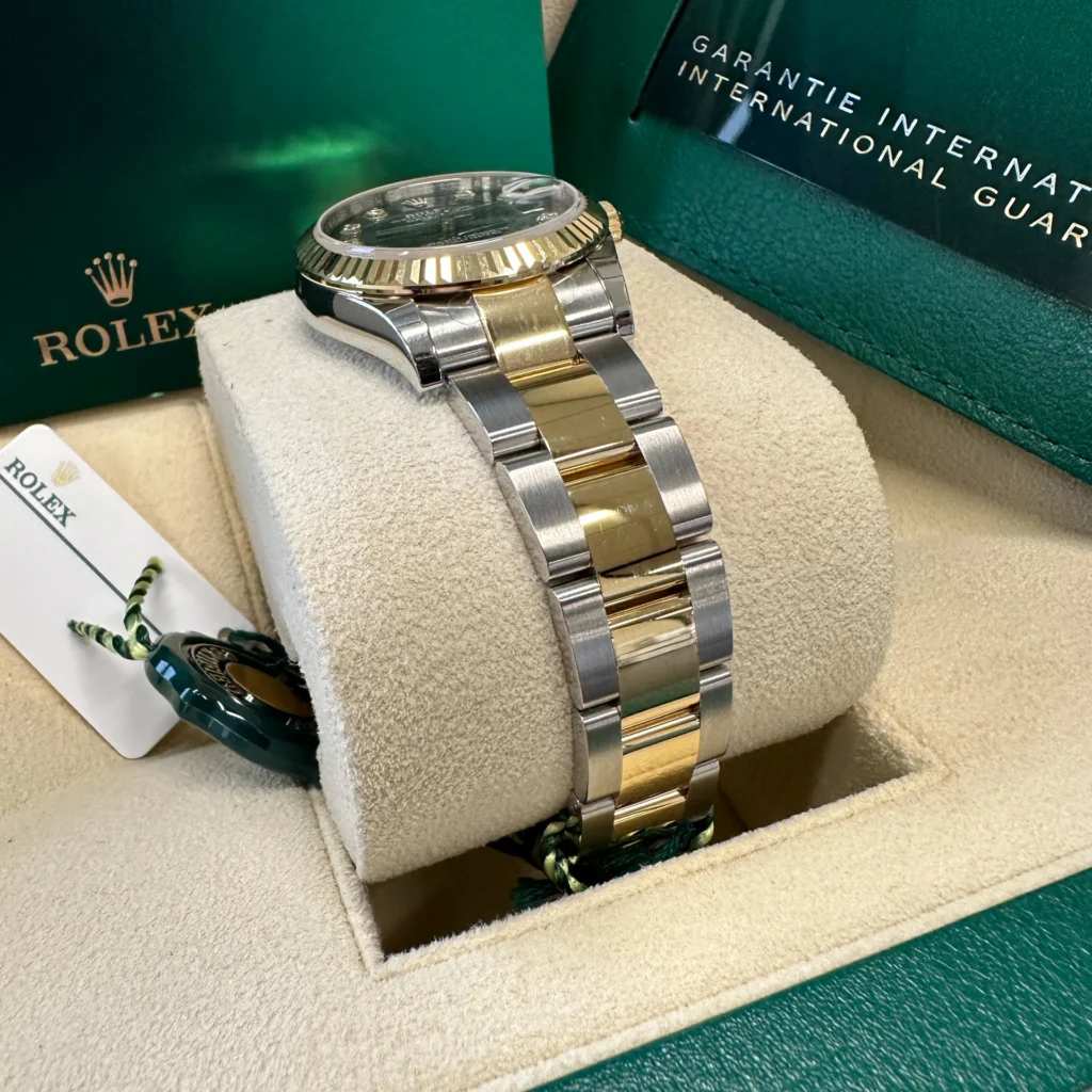 RLX Datejust m278273-0029/0030 31mm Olive Green Dial Stainless Steel and Yellow Gold Oyster Watch