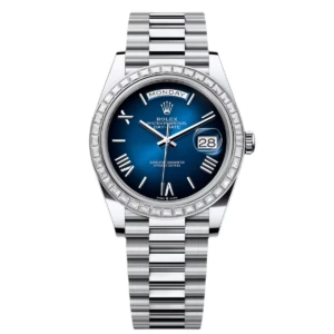 RLX Day-Date 40mm 228396TBR-0042 Blue ombré Roman Dial