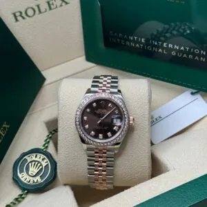 RLX Lady-Datejust 31mm 279381RBR Chocolate Diamond Dial Oyster Bracelet