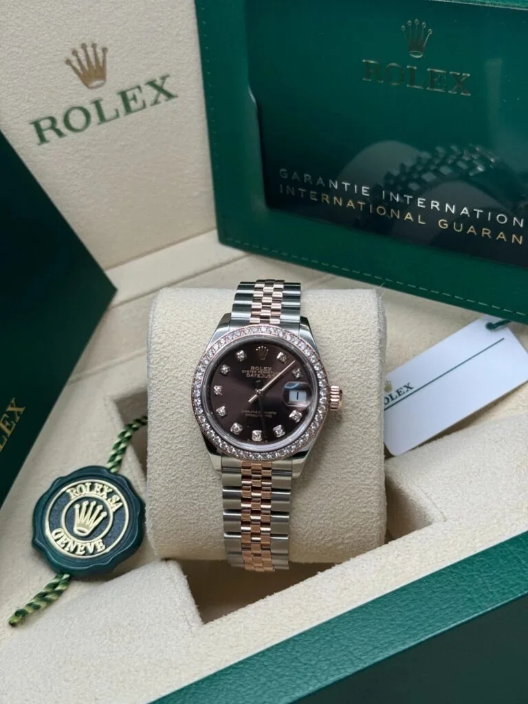 RLX Lady-Datejust 31mm 279381RBR Chocolate Diamond Dial Oyster Bracelet