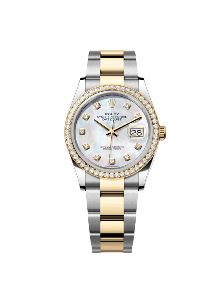 RLX Datejust 36mm 126283 White Mother-of-Pearl Dial Jubilee Bracelet Watch