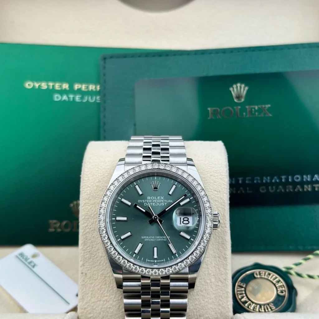 RLX Datejust 36mm 126284 Green Dial Jubilee Bracelet