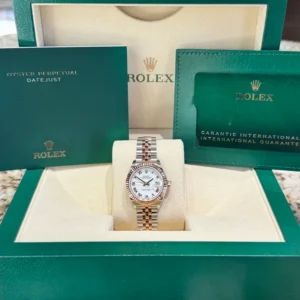 RLX Lady-Datejust 31mm 279171 White Roman Oyster Stainless Steel and Rose Gold