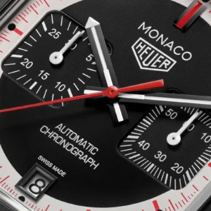TAG Heuer Monaco Chronograph Stopwatch 39mm Limited Edition Mens Watch Black CAW218F.FC6356