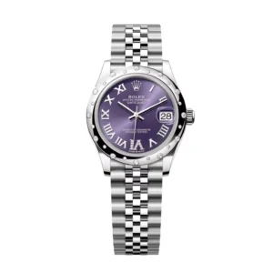 RLX Datejust m278344-0027/0028 Aubergine Diamond Dial 31mm Oyster