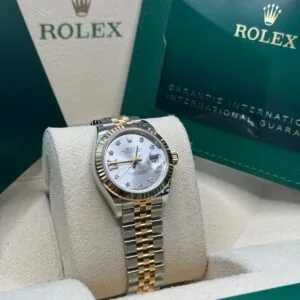 RLX Lady-Datejust 31mm 279173 Silver Diamond Dial Oyster Bracelet