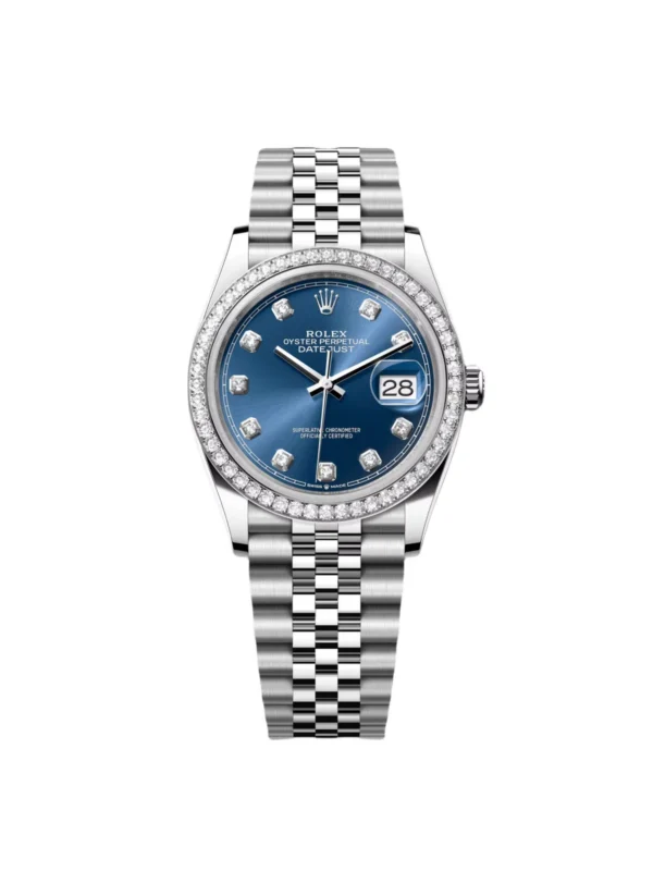 RLX Datejust 36mm 126284 Bright Blue Dial Jubilee Bracelet