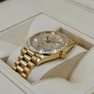 RLX Day-Date 40mm 228398TBR-0036 Diamond Paved Dial President Watch