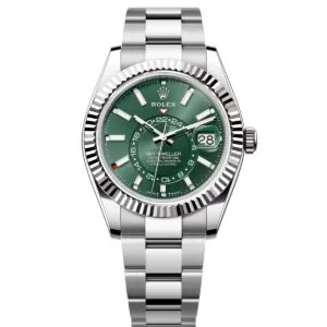 RLX Sky-Dweller 42mm 336934-0001/0002 Stainless Steel Green Dial Oyster