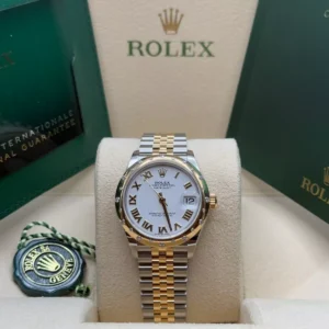 RLX Datejust m278343-0001/0002 White Dial Yellow Rolesor Oyster Watch