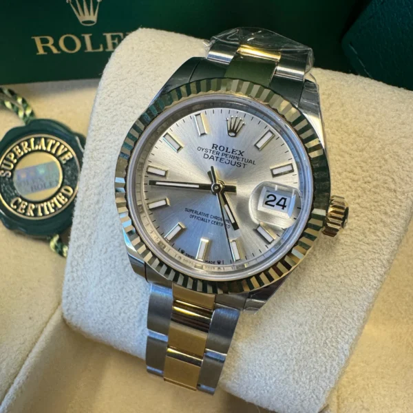 RLX Lady-Datejust 31mm 279173 Silver Index Dial Oyster Bracelet