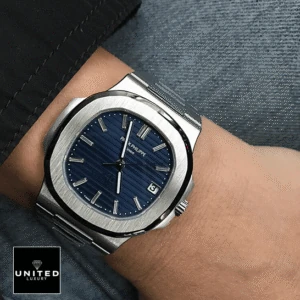 Patek Philippe Nautilus Platinum Blue Replica