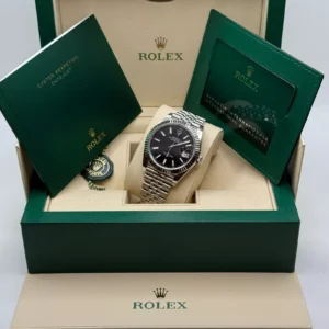 RLX Datejust Black Index Jubilee 41mm Stainless Steel - 126334