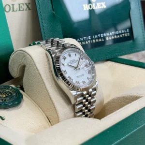 RLX Datejust 36mm 126234 White Roman Dial Oyster Stainless Steel Mens