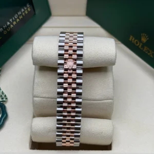 RLX Datejust m278381-0023/0024 Rose Diamond 31mm Dial Diamond-Set Bezel and Oyster Bracelet Watch