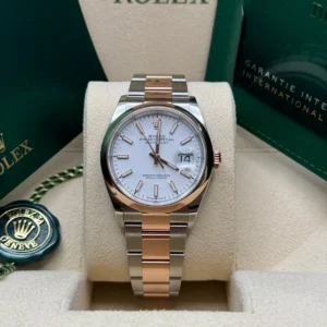 RLX Datejust 36mm 126201 White Dial Jubilee Bracelet Watch