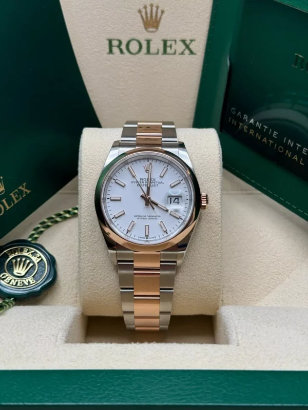 RLX Datejust 36mm 126201 White Dial Jubilee Bracelet Watch
