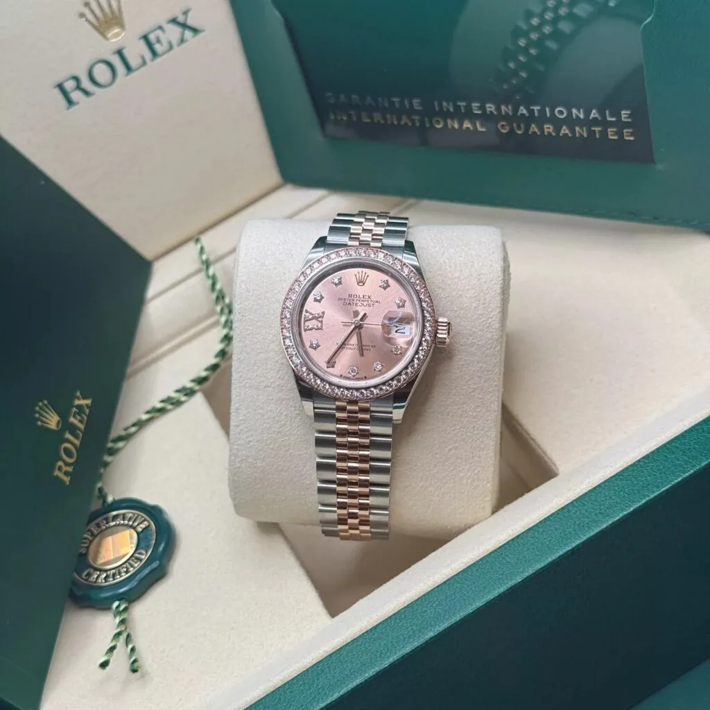 RLX Lady-Datejust 31mm 279381RBR Rose Diamond Dial Oyster Bracelet