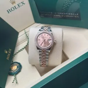 RLX Lady-Datejust 31mm 279381RBR Rose Diamond Dial Oyster Bracelet
