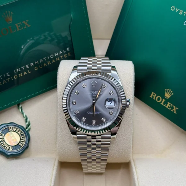 RLX Datejust 41mm 126334 Slate Diamond Jubilee Stainless Steel