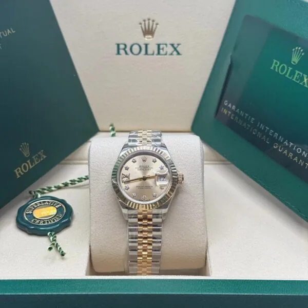 RLX Lady-Datejust 31mm 279173 Champagne Diamond Dial Oyster Bracelet