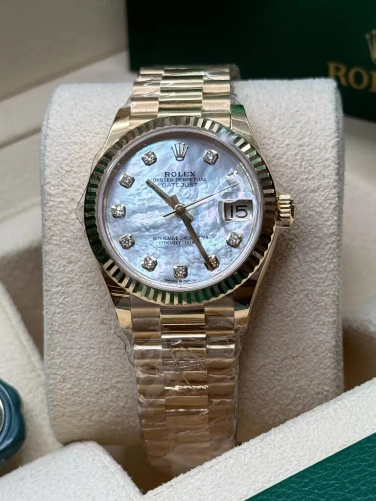 RLX Datejust m278278-0010 Mother-of-Pearl 31mm Dial President Bracelet Watch