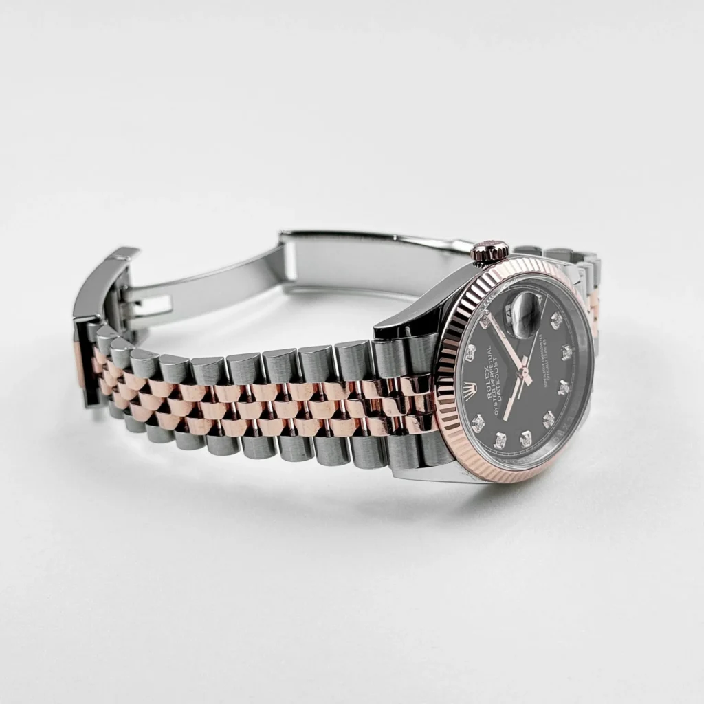 RLX Datejust 36mm 126201 Bright Black Dial Jubilee Bracelet Watch