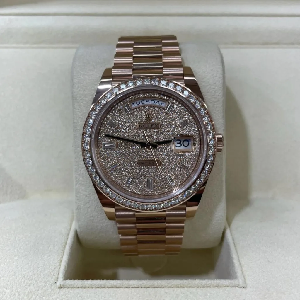 RLX Day-Date 40mm Diamonds Paved Dial 228345rbr-0002