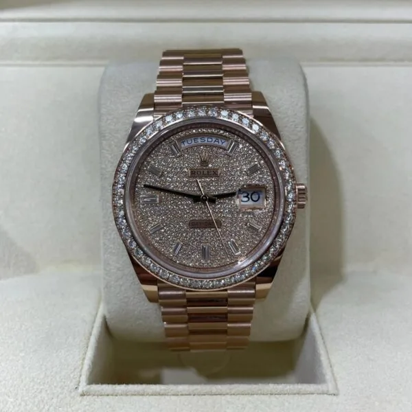 RLX Day-Date 40mm Diamonds Paved Dial 228345rbr-0002