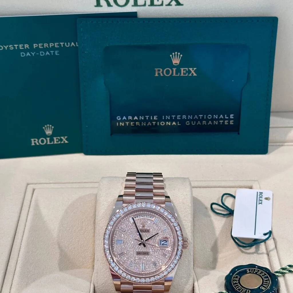 RLX Day-Date 40mm Diamonds Paved Dial 228345rbr-0002