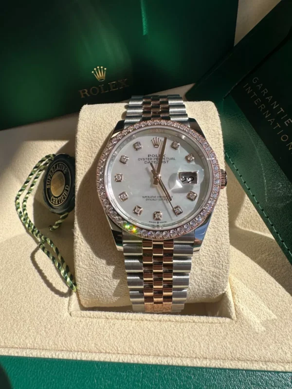 RLX Datejust 36mm 126281 Mother-of-Pearl Dial Jubilee Bracelet