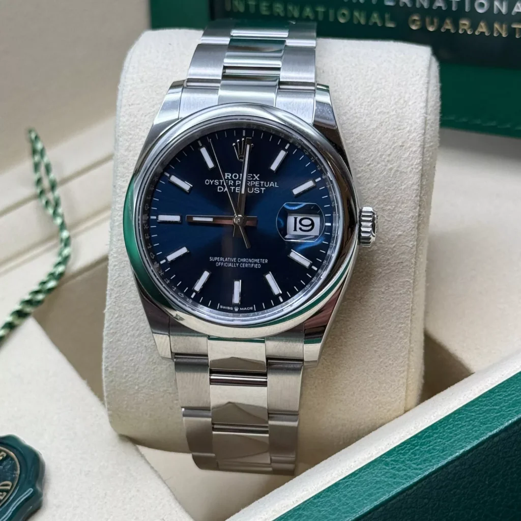 RLX Datejust 36mm 126200 Stainless Steel Blue Dial Oyster Watch