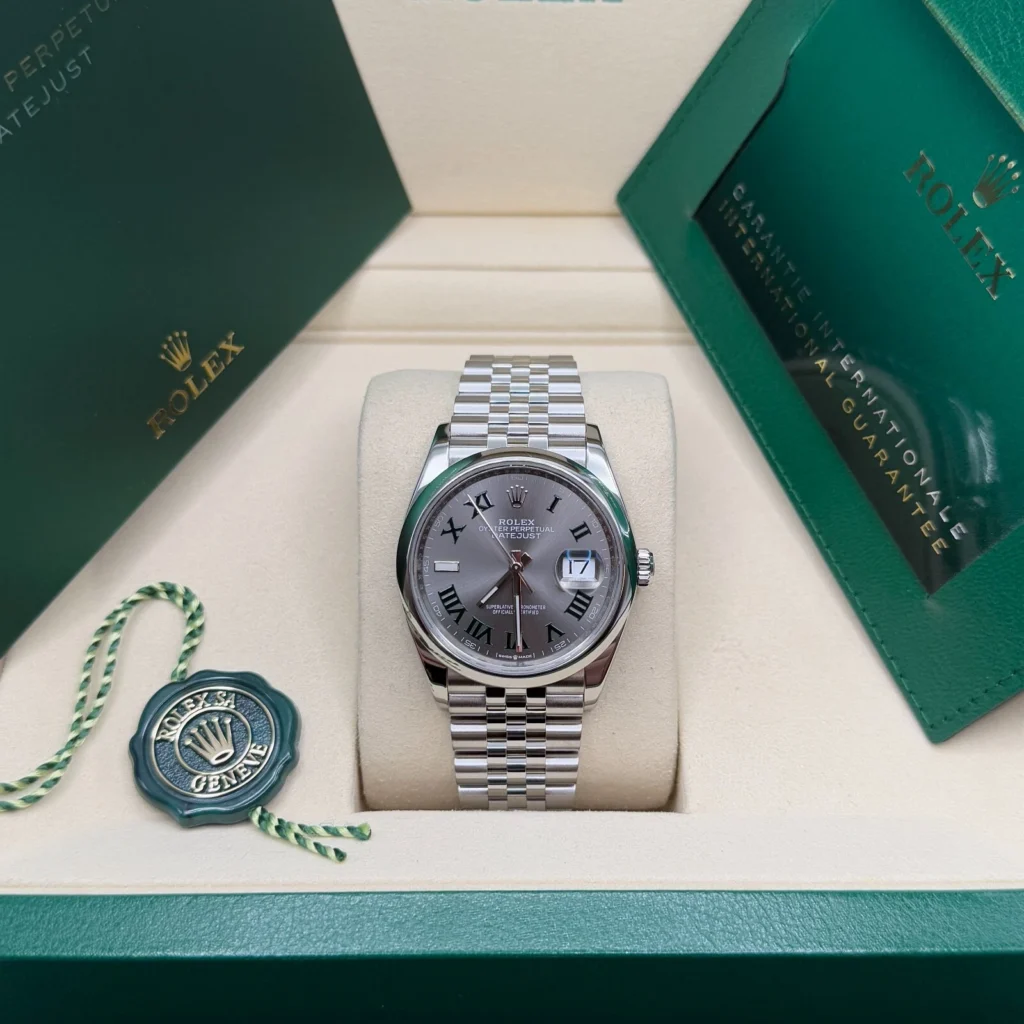 RLX Datejust 36mm 126200 Oyster Perpetual Wimbledon Dial Jubilee Stainless Steel