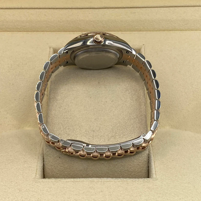 RLX Lady-Datejust 31mm 279171 Chocolate Diamond Set Oyster Stainless Steel and Rose Gold