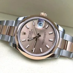 RLX Datejust m278241-0009/0010 Rose 31mm Dial Oyster Bracelet Watch