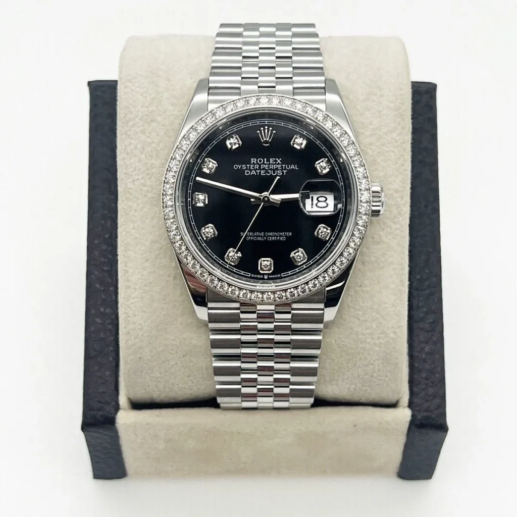 RLX Datejust 36mm 126284 Black Dial Jubilee bracelet