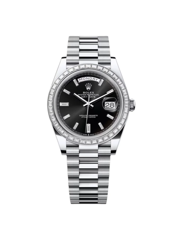 RLX Day-Date 40mm 228396TBR-0012 Black Diamond Dial