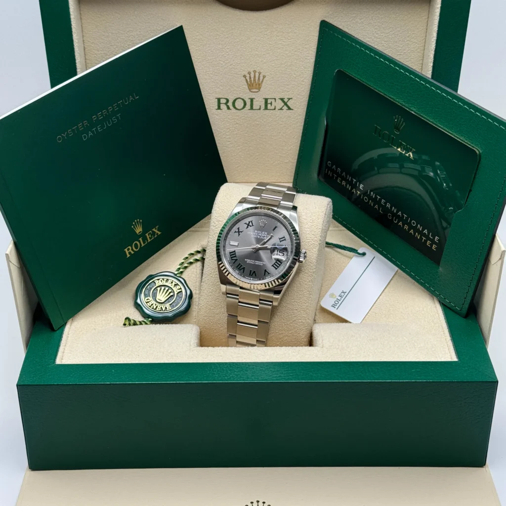 RLX Datejust 36mm 126234 Datejust Slate Roman Dial Jubilee Watch